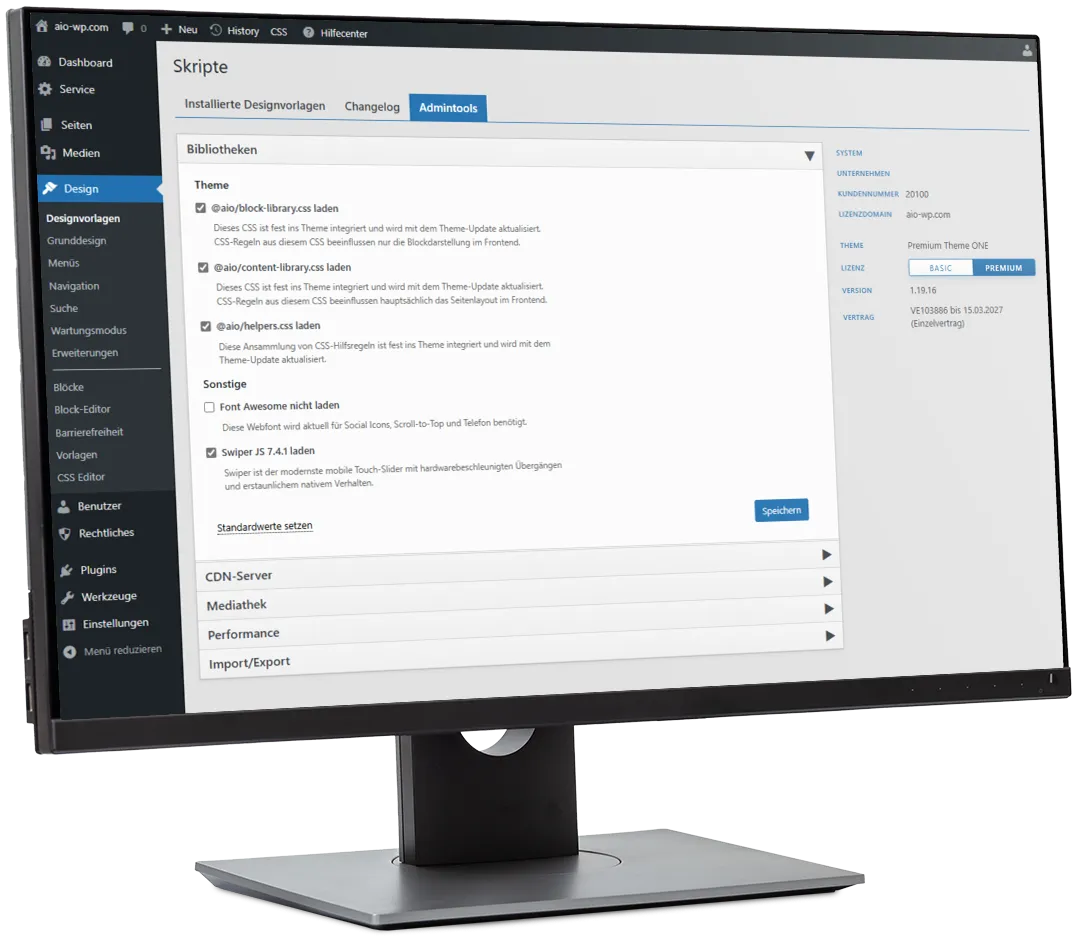 AIO System Hub - Bereitstellung von Skripten